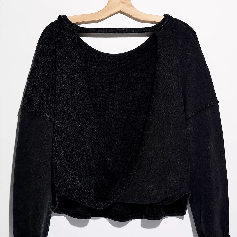 Free People sloughs hoodie black/dark gray